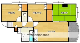 フォーセゾン中広ANNEX【7階】の間取り