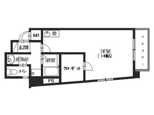 シャルマン【201号室号室】の間取り