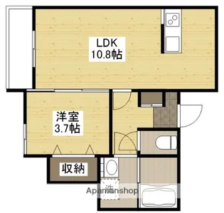 SPRING AOSAKI【3階】の間取り
