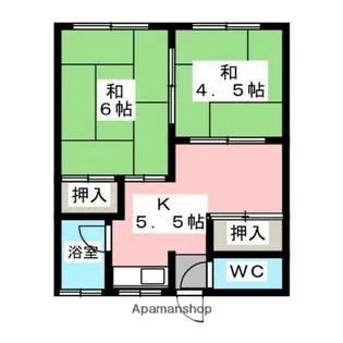 広島県広島市東区尾長東3丁目【アパート】の間取り