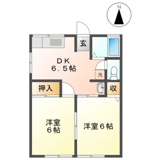 シティハイムローゼ【1階】の間取り