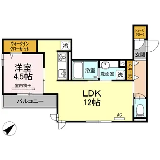 グランテリア庚午南【3階】の間取り