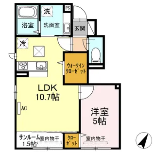 ソラーナ【1階】の間取り