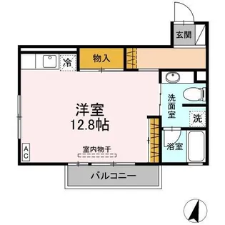 ストゥーディオ雅 B棟【2階】の間取り