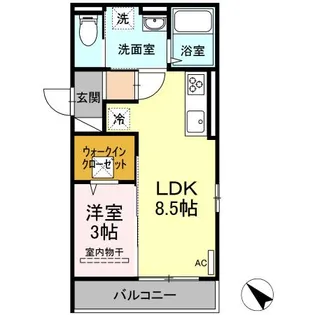 タウン中筋【1階】の間取り