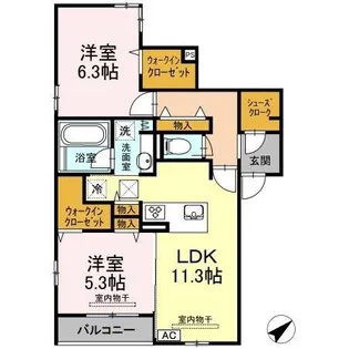 ルミナスS【1階】の間取り