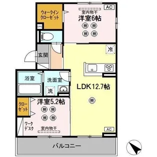 グランド城泉【3階】の間取り