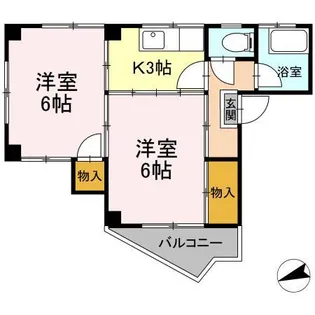 中迫ハイツ【3階】の間取り