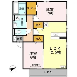 サニーヒル【2階】の間取り