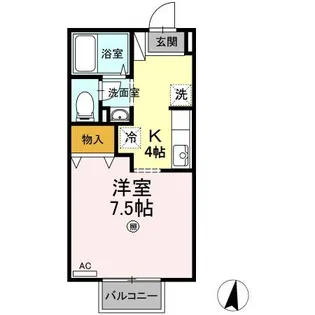 セジュール昭【1階】の間取り