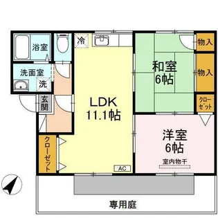 プレジール品川A棟【1階】の間取り