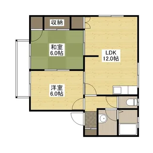 フローラル梅林 C【201号室号室】の間取り