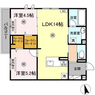 サンコートHIKARI【2階】の間取り