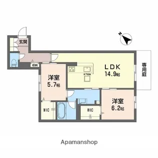 広島県広島市東区矢賀2丁目【マンション】の間取り