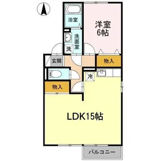 セジュールS【201号室】の間取り