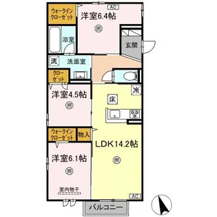 SouthernGion【1階】の間取り