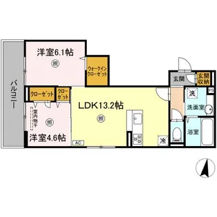 ラココル【2階】の間取り