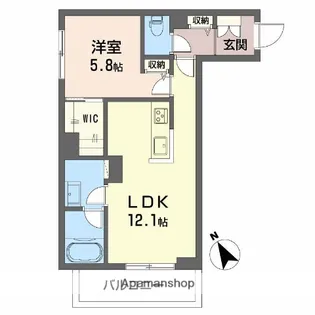 パストラール己斐中【2階】の間取り