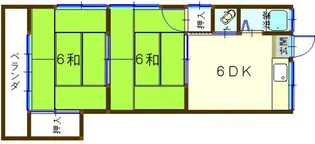 村田荘【103号室号室】の間取り