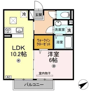 ペニーレイン【1階】の間取り