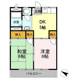 コーポ藤元【203号室】の間取り