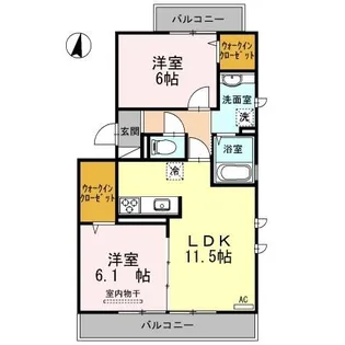 ファミール玉木【2階】の間取り