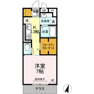 モンロワール【1階】の間取り