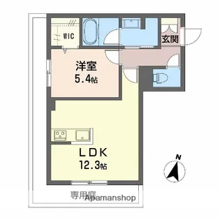 ルリエ府中レジデンス【1階】の間取り