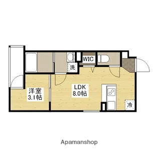 S-MOVE庚午北【3階】の間取り