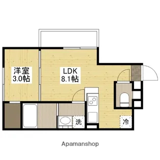 S-MOVE庚午北【2階】の間取り