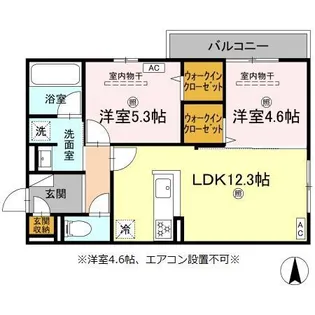 CAMPANELLA山本【2階】の間取り
