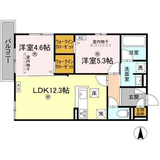 CAMPANELLA山本【1階】の間取り