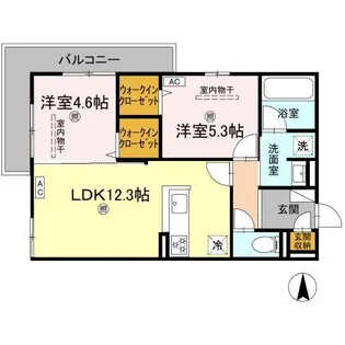 CAMPANELLA山本【2階】の間取り