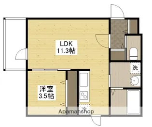 PLUME翠町【1階】の間取り