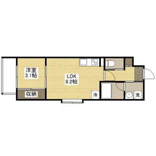 YELLSTAGE長束WEST【2階】の間取り