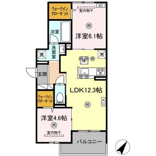 CAMPANELLA 中山南【1階】の間取り