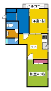 ロッコー銀山町グランドマンション【804号室号室】の間取り