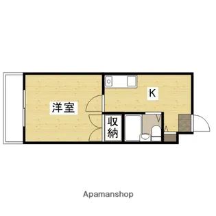 横川マンション【8階】の間取り