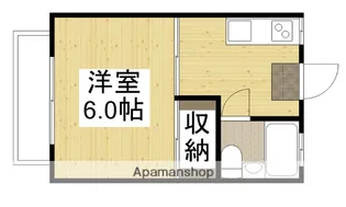 広島県広島市東区牛田本町4丁目【アパート】の間取り
