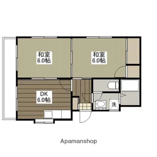 コーポ山本【2階】の間取り