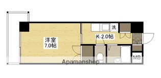 ルミネ東白島【2階】の間取り