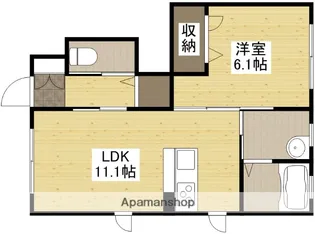 ヴァンベール東雲【1階】の間取り