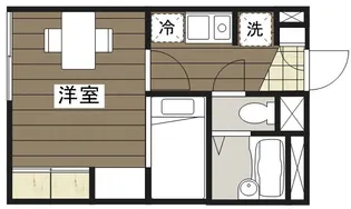 レオパレスひいらぎⅡ【2階】の間取り