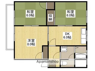 広島県広島市安佐南区西原4丁目【アパート】の間取り