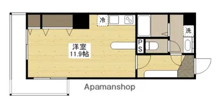 広島県広島市中区幟町【マンション】の間取り