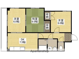 クオーレ羽衣【2階】の間取り