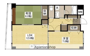 パークリバー東白島【8階】の間取り