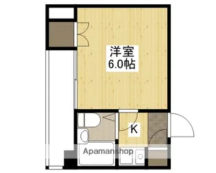 メーソン舟入【201号室】の間取り