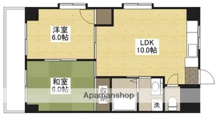 ルート大芝【4階】の間取り
