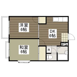 エルディム土居【1階】の間取り
